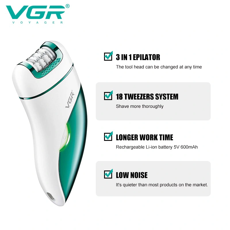 اپیلاتور سه کاره وی جی آر مدل V-731 — تصویر ۵