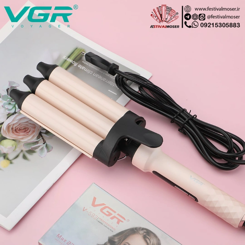 فرکننده مو سه قلو وی جی آر مدل V-593 — تصویر ۴