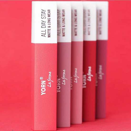 رژ لب مایع مات و بادوام بدون سرب یورن YORN LIP COLOR MATTE & LONG WEAR — تصویر ۳