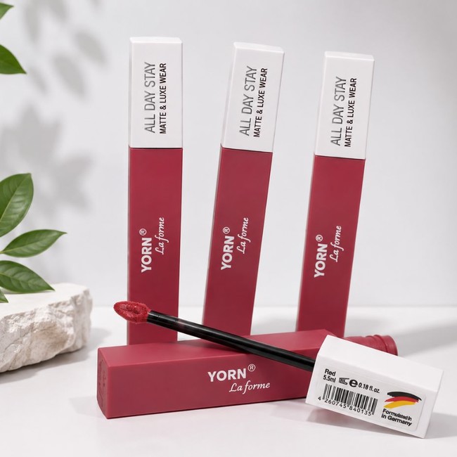 رژ لب مایع مات و بادوام بدون سرب یورن YORN LIP COLOR MATTE & LONG WEAR