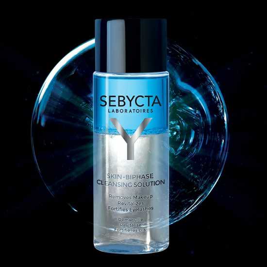 محلول پاک کننده دوفاز آرایش چشم سبیکتا 100 میل SEBYCTA SKIN BIPHASE CLEANSING SOLUTION