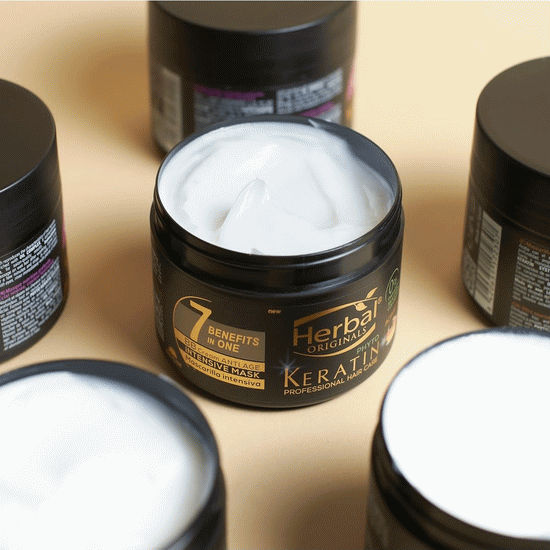 ماسک مو هفت کاره کراتین هربال اسپانیا 300 میل HERBAL BB CREAM ANTI AGE KERATIN HAIR MASK