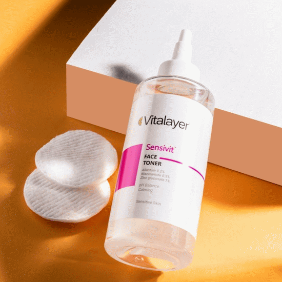 تونر پاک کننده صورت سنسی ویت پوست حساس ویتالیر 200 میل VITALAYER SENSIVIT FACE TONER