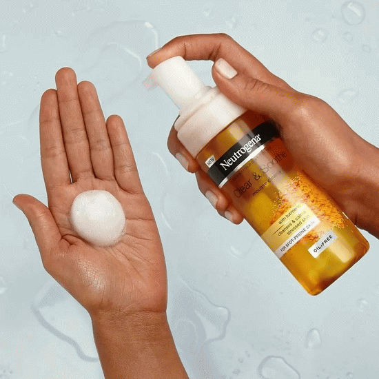 فوم شستشوی ضدجوش زردچوبه سوتینگ کلیر نوتروژینا 150 میل NEUTROGENA SOOTHING CLEAR — تصویر ۲
