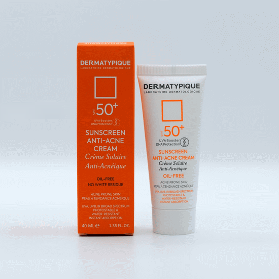 کرم ضد آفتاب بیرنگ آنتی آکنه درماتیپیک 40 میل DERMATYPIQUE SUNSCREEN ANTI-ACNE CREAM