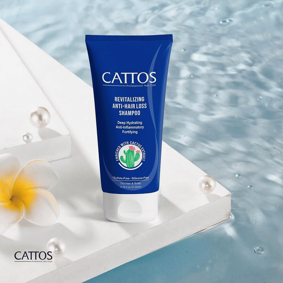 شامپو ضد ریزش موی خشک کاتوس 200 میل CATTOS REVITALIZING ANTI-HAIR LOSS SHAMPOO