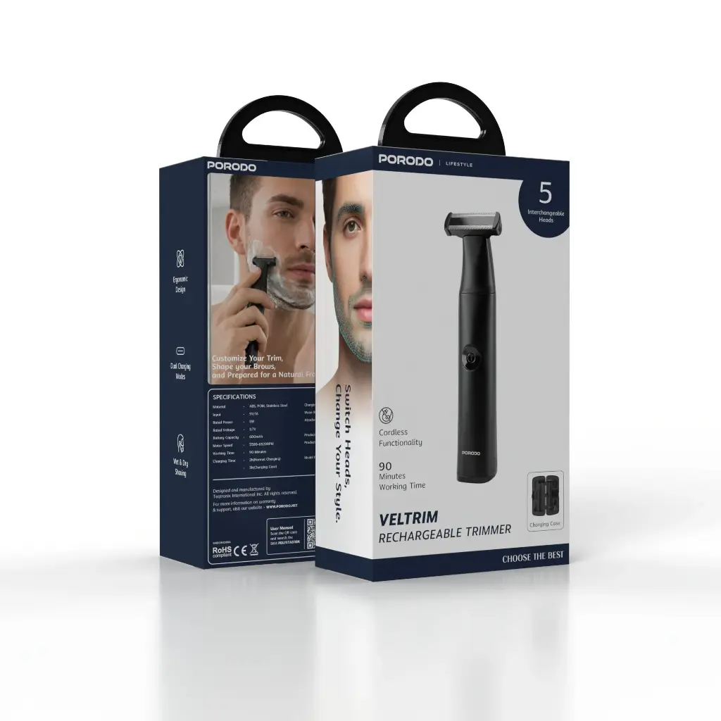 ماشین اصلاح شارژی پرودو مدل Veltrim PDLFSTAD3BK — تصویر ۵