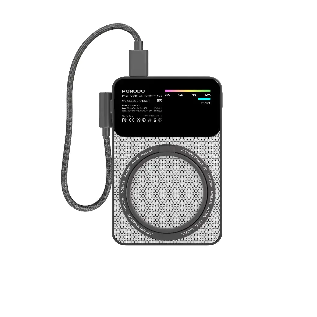 پاوربانک مگ سیف 5000mAh پرودو مدل YAS PDPBFCH0103GY — تصویر ۲