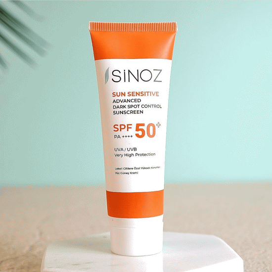 ضد آفتاب ضد لک بیرنگ سینوز ترکیه 50 میل SINOZ DARK SPOT CONTROL SUNSCREEN — تصویر ۲