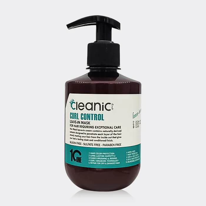 ماسک بعد از حمام موهای فر کلینیک کیندی Cleanic Kindii Curl Control Leave In Mask 350ml — تصویر ۲
