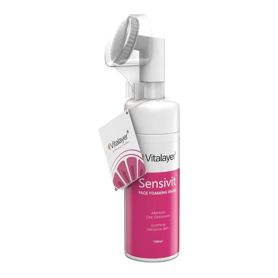 فوم شستشوی صورت پوست حساس سنسیویت ویتالیر 150 میل VITALAYER SENSIVIT FACE FOAMING WASH