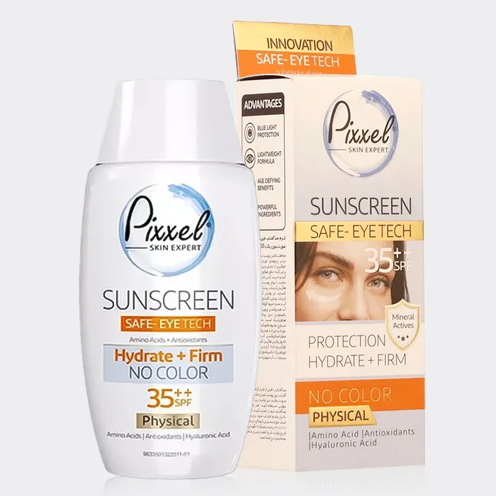 کرم ضد آفتاب دور چشم بدون رنگ پیکسل Pixxel Sunscreen Safe Eye Tech 50ml — تصویر ۳