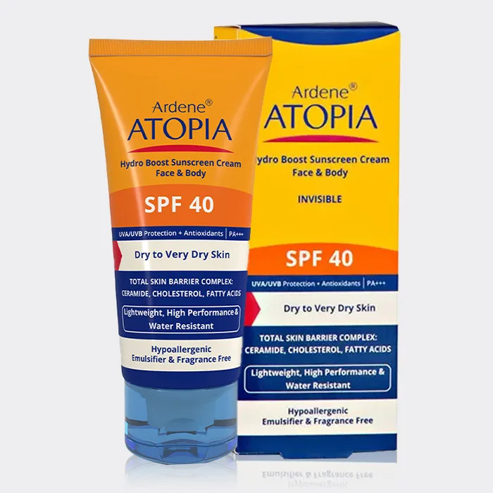 کرم ضد آفتاب پوست خشک آردن اتوپیا Arden Atopia Hydro Boost SPF 40 Sunscreen Cream 50ml — تصویر ۳