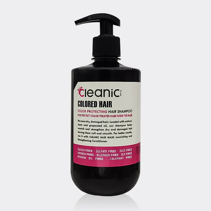 شامپو بدون سولفات موهای رنگ شده کلینیک کیندی Cleanic Kindii Colored Hair Shampoo 550ml