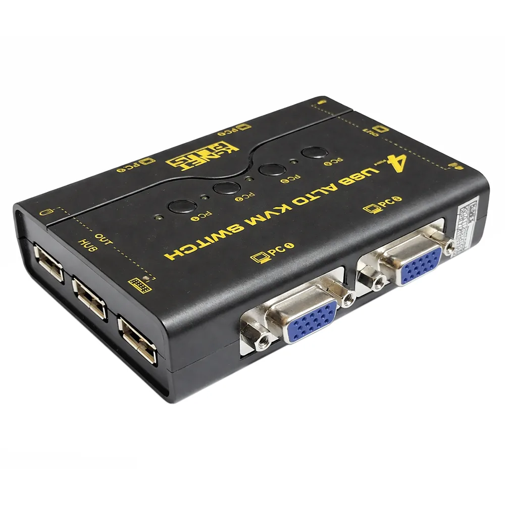 سوییچ VGA KVM چهار پورت USB کی نت پلاس مدلKPU624 — تصویر ۳