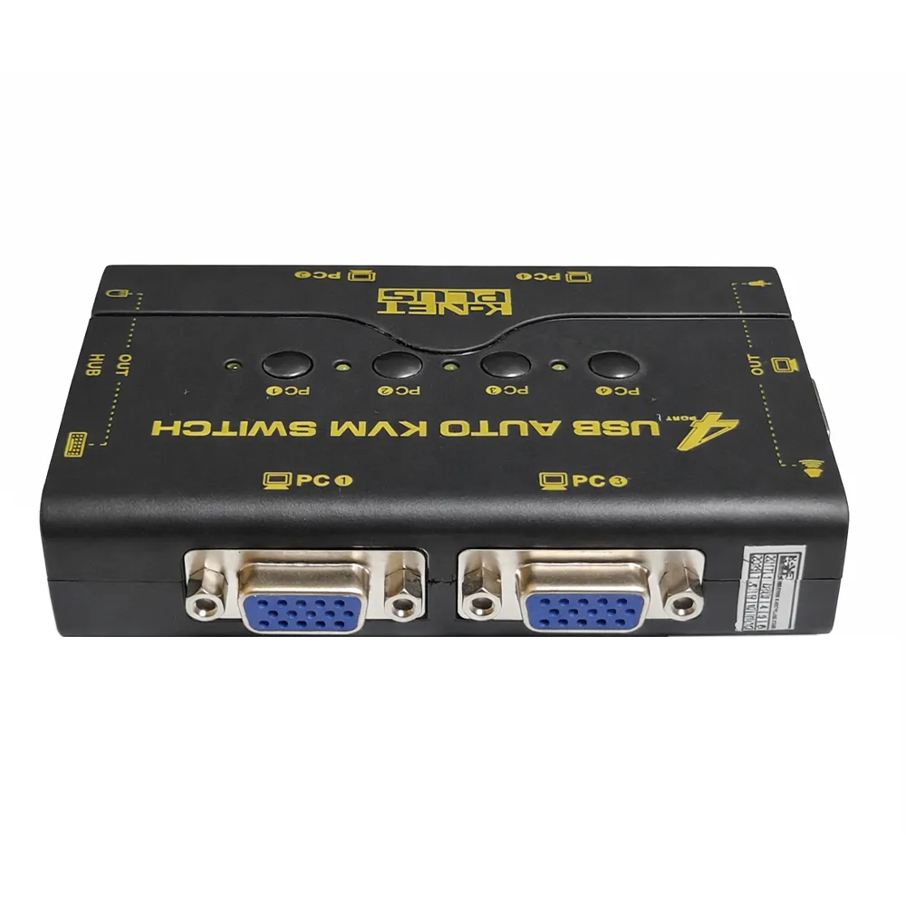 سوییچ VGA KVM چهار پورت USB کی نت پلاس مدلKPU624 — تصویر ۲