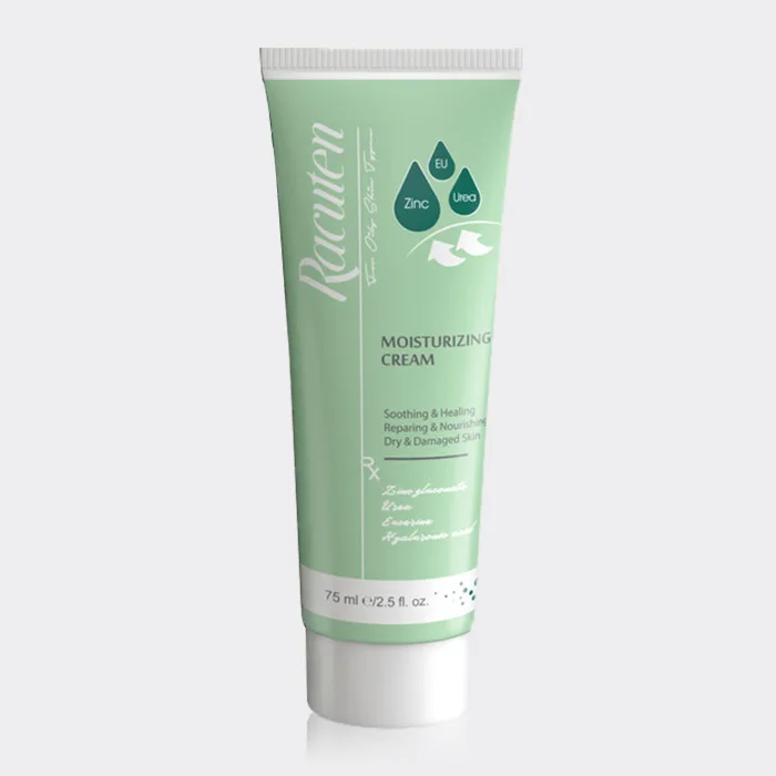 کرم مرطوب کننده و ترمیم کننده پوست خشک راکوتن Racuten Dry & Damaged Moisturizing Cream 75ml