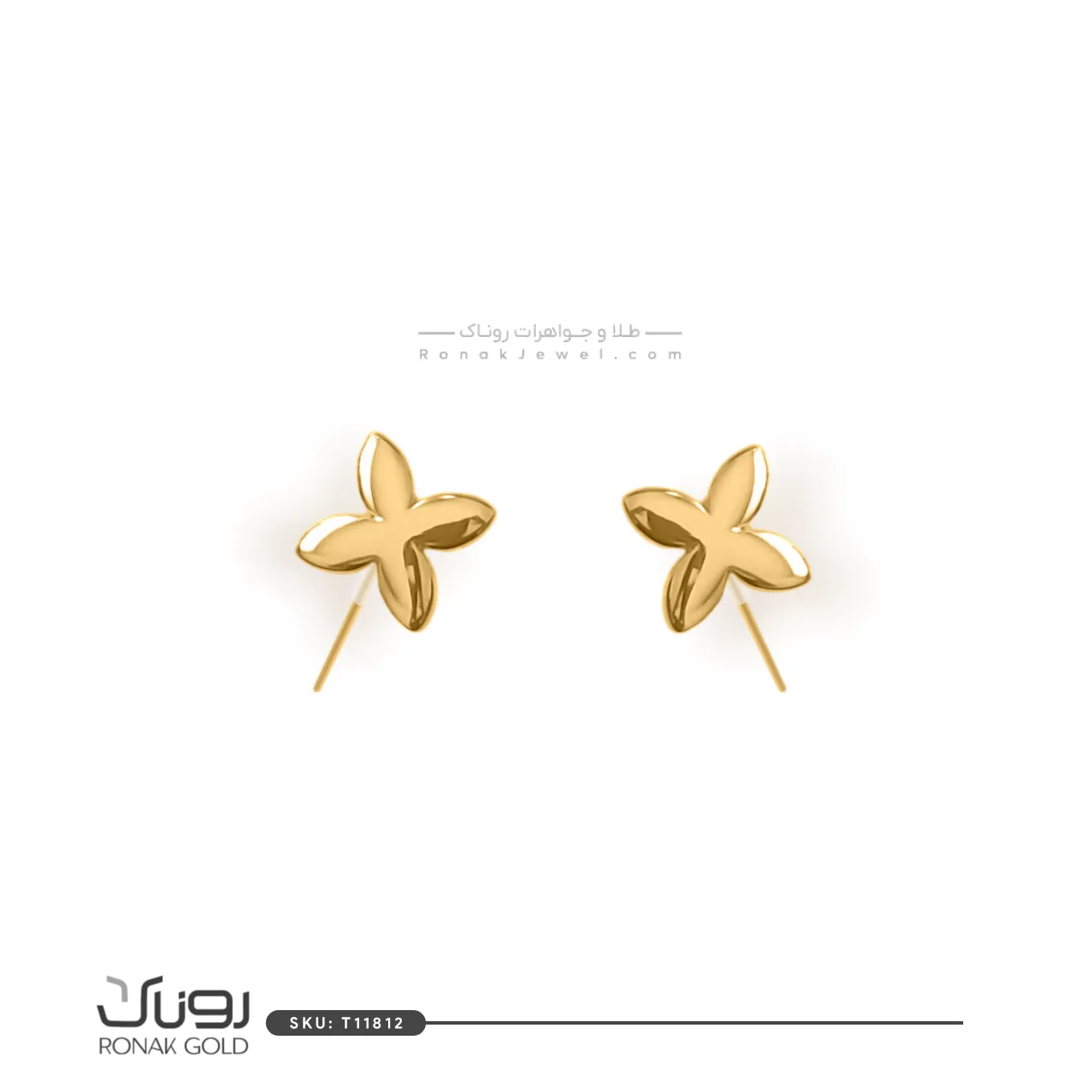 گوشواره مینیمال گل