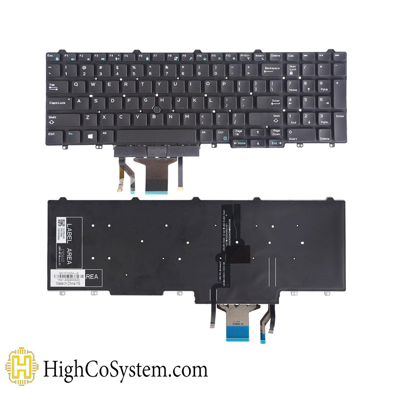 کیبورد لپ تاپ دل بدون فریم KEYBOARD LAPTOP DELL Precision 3510
