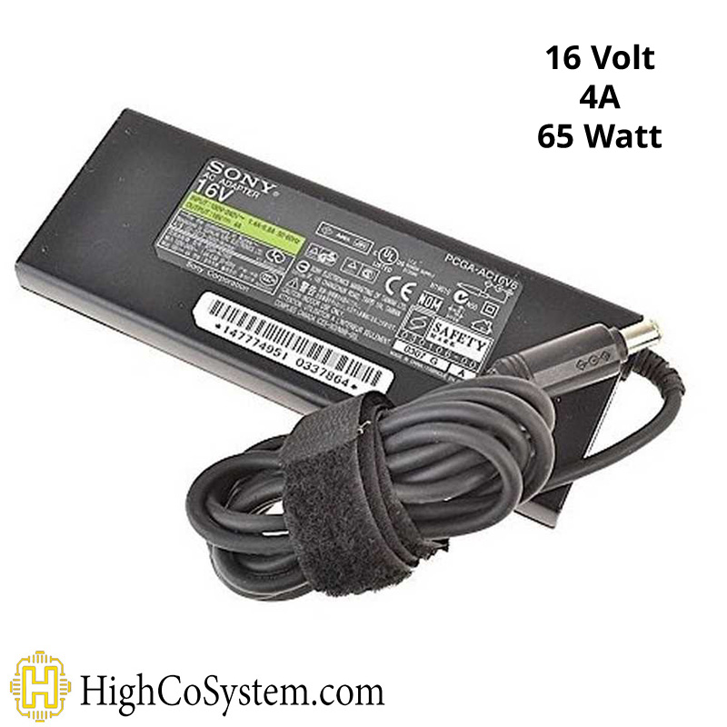 شارژر اورجینال لپ تاپ SONY مدل 16V 4A 65W