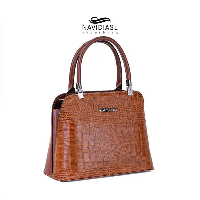 کیف زنانه رویه چرم طبیعی کد 9001010 — تصویر ۶
