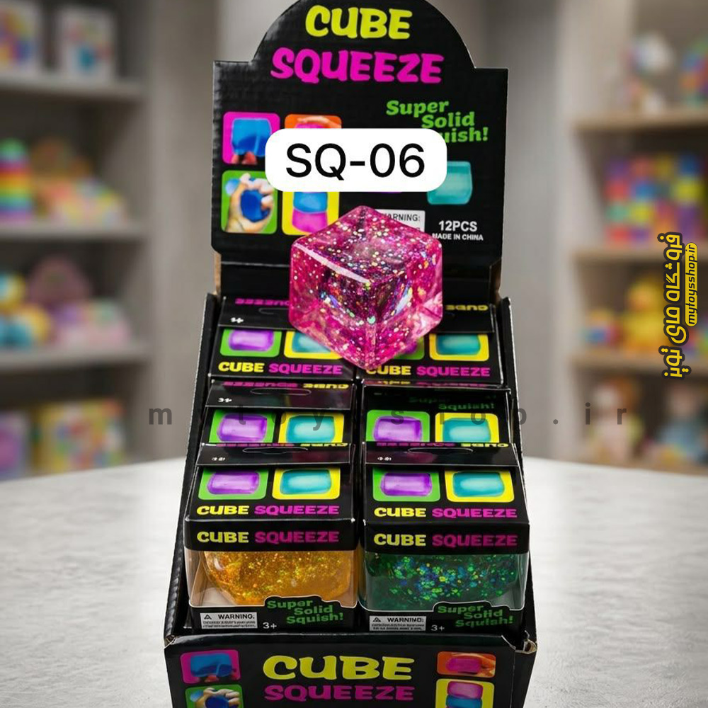 فیجت اسکویشی نرمالو طرح یخ اکلیلی ضد استرس Nee Doh nice cube — تصویر ۳