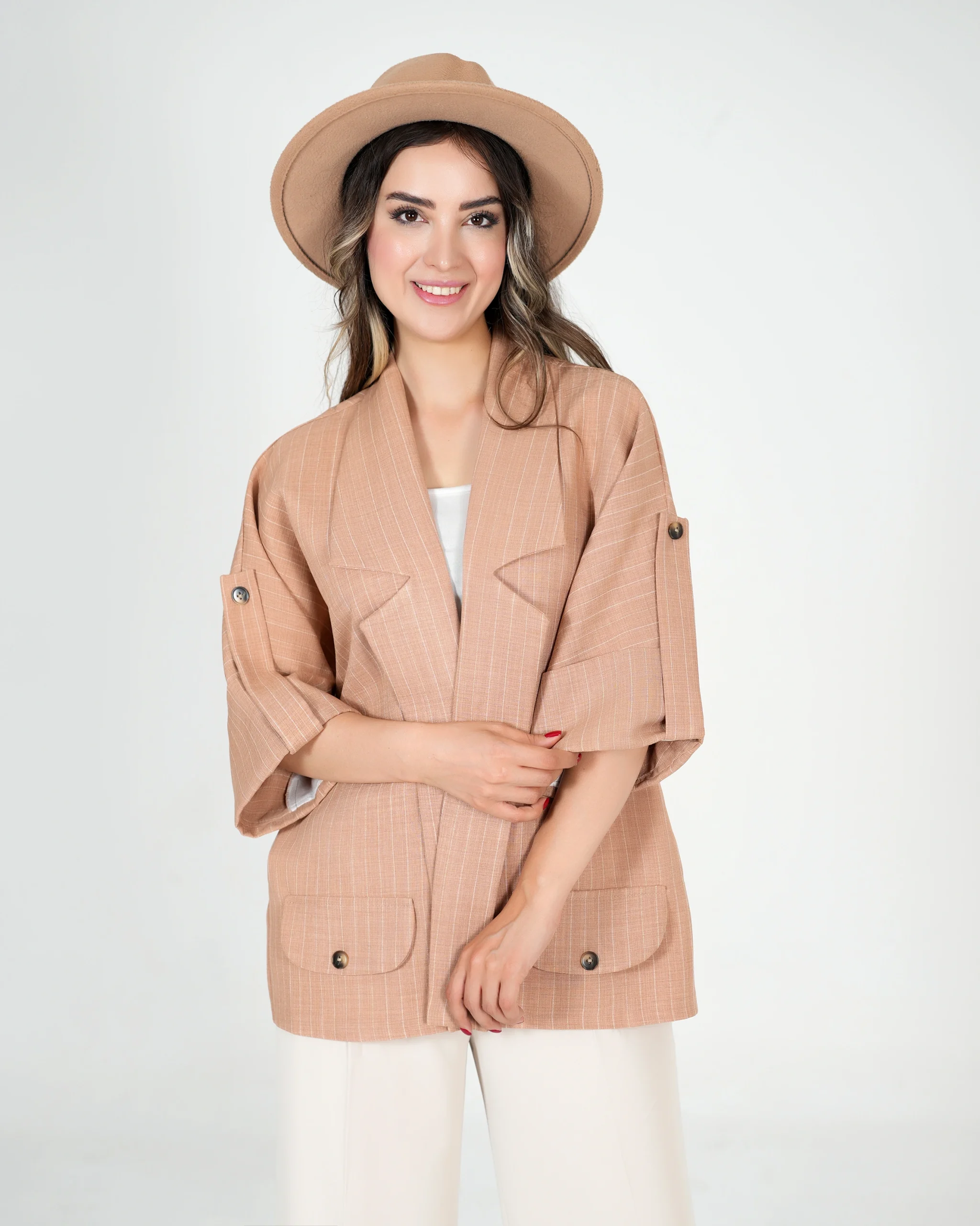 شومیز راه راه زنانه شانتون کد 217 (496)
