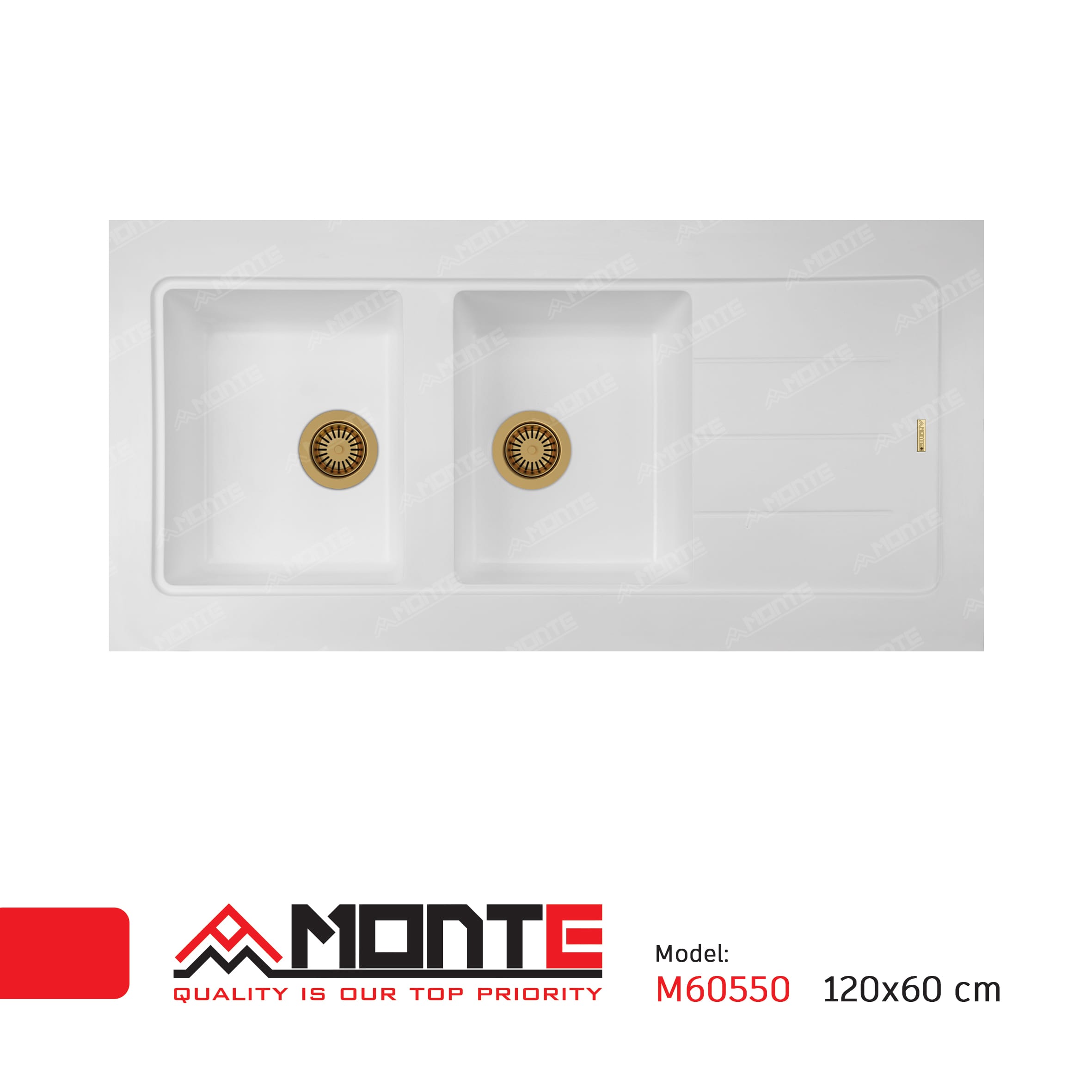 سینک گرانیتی روکار مونته M60550 — تصویر ۲