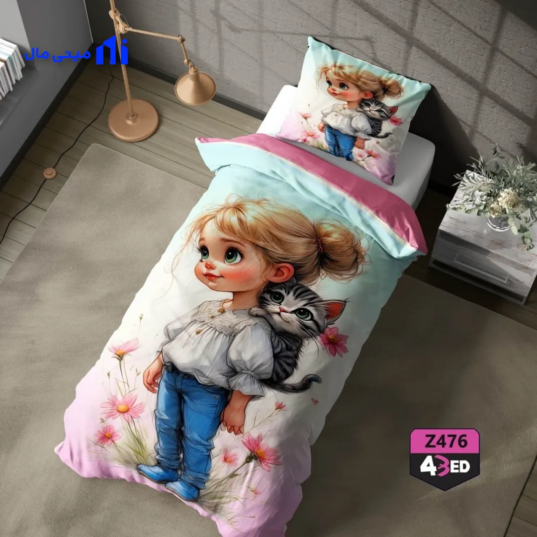 روتختی دختر چشم درشت و گربه Z476 — تصویر ۲
