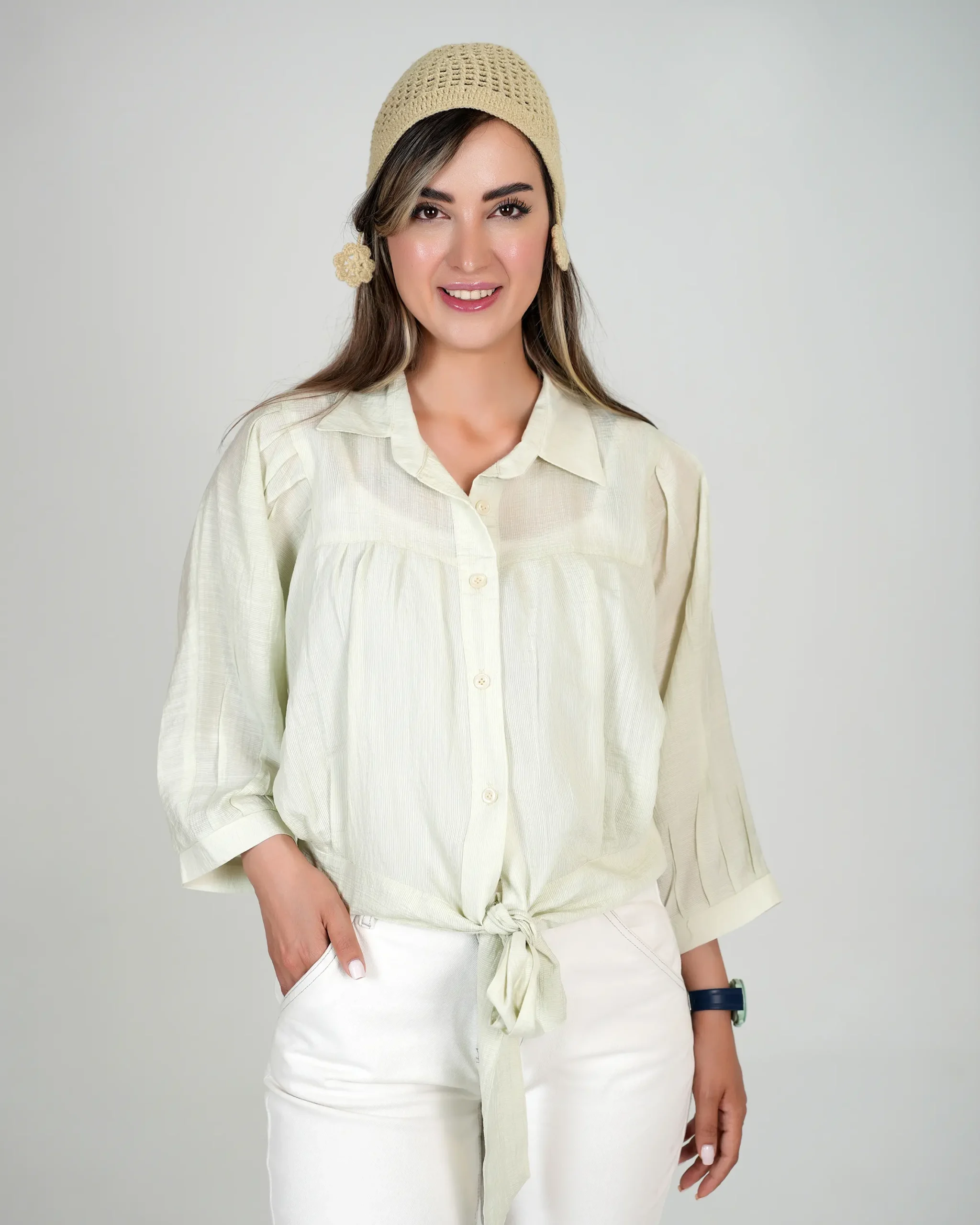شومیز زنانه پاستیلی کد 244