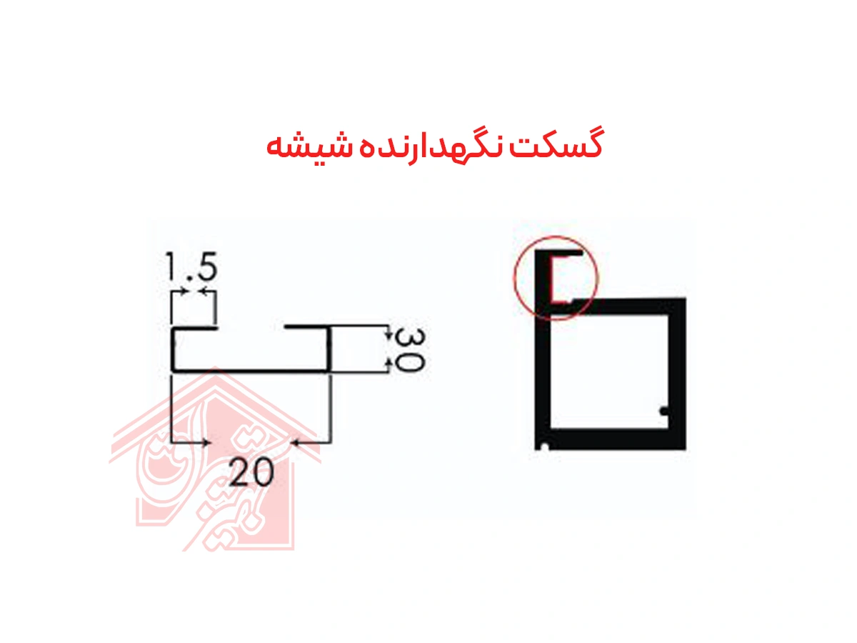 پروفیل شیشه کابینت مدل ایتالین پلاس فانتونی — تصویر ۶