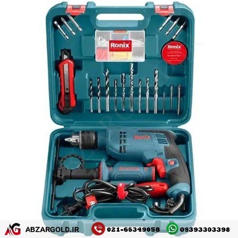 ست ترکیبی دریل برقی 29 پارچه رونیکس RS-0008 — تصویر ۲