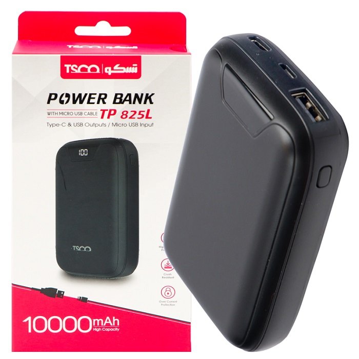 پاور بانک تسکو مدل TP 825L با ظرفیت 10000mAh — تصویر ۸