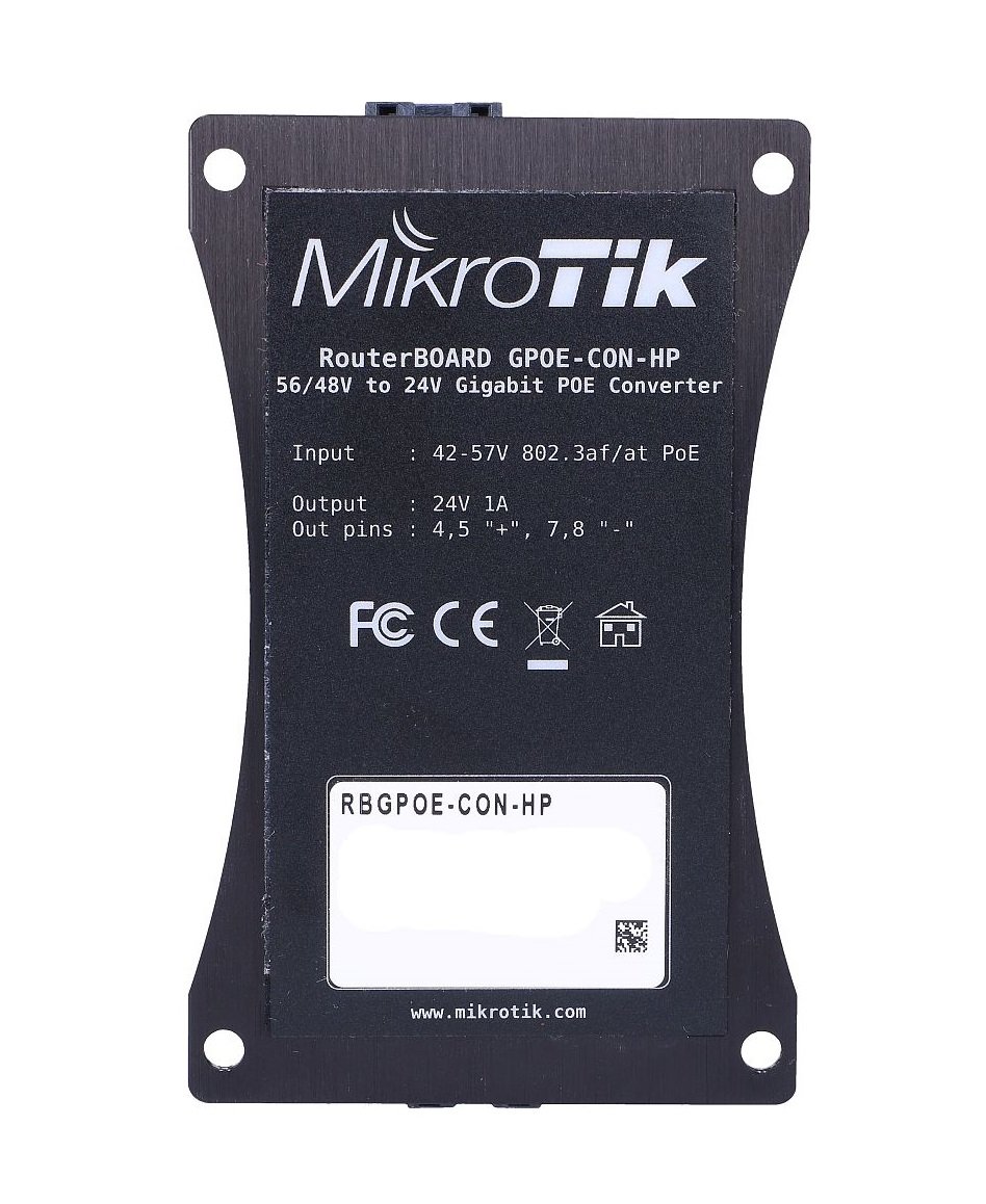 مبدل POE میکروتیک MIKROTIK RBGPOE-CON-HP — تصویر ۳