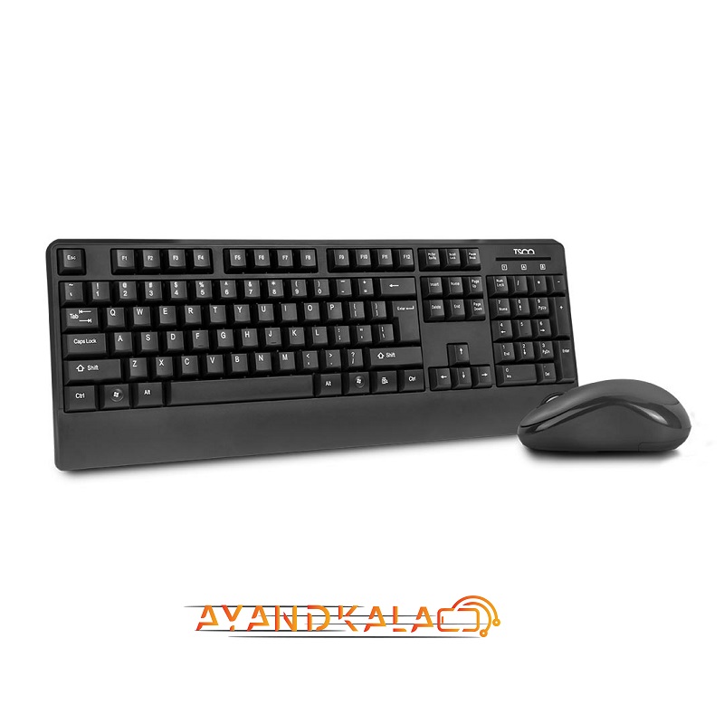 ماوس و کیبورد بی سیم تسکو مدل TKM7022W