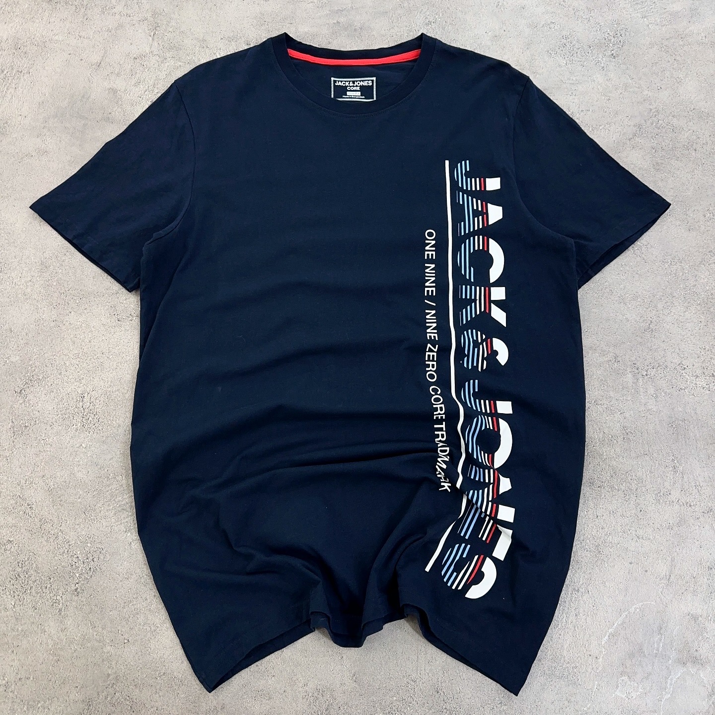 تیشرت اورجینال JACK AND JONES سرمه ای سایز L