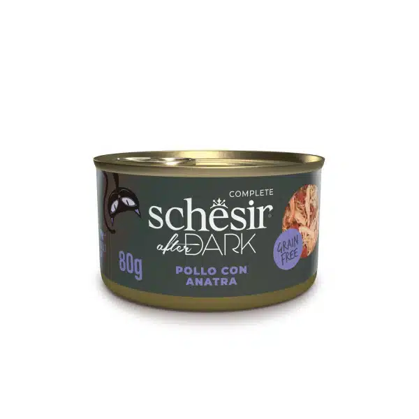 کنسرو گربه شسیر سری افتر دارک با طعم مرغ و اردک در آبگوشت ۸۰ گرمی