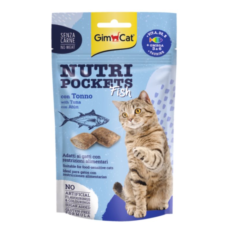 تشویقی مغزدار گربه GimCat با طعم ماهی تن وزن 60 گرم