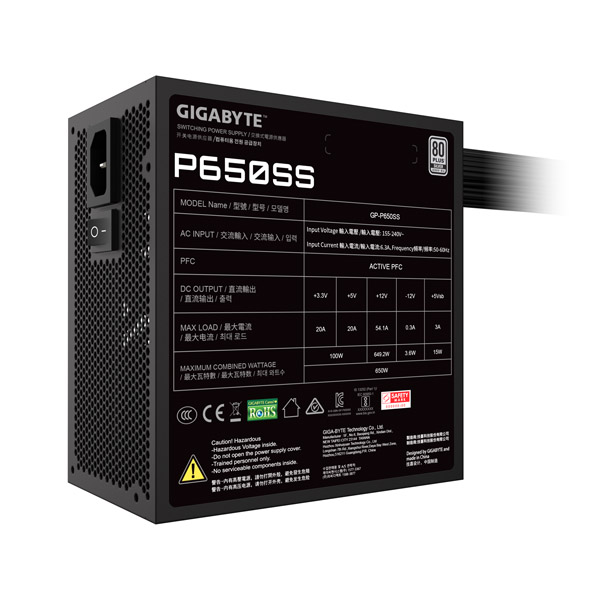 پاور 650 وات گیگابایت ps650ss — تصویر ۸