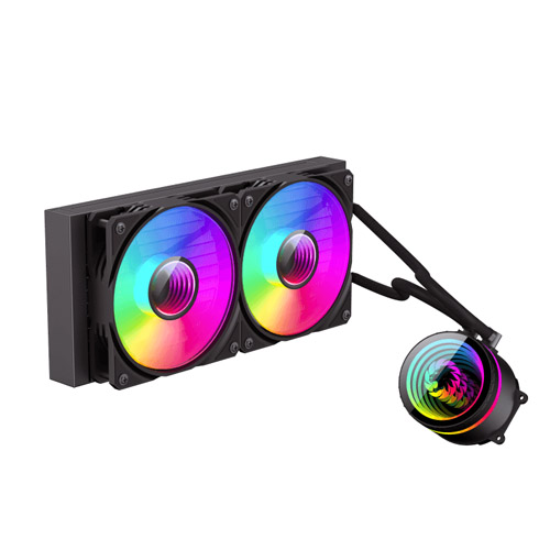 خنک کننده مایع پردازنده گیم مکس IceBurg 240 Infinity Black — تصویر ۳