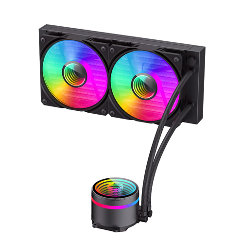 خنک کننده مایع پردازنده گیم مکس IceBurg 240 Infinity Black — تصویر ۵