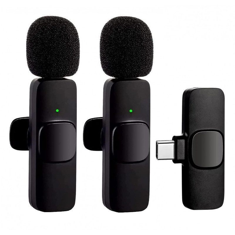 میکروفن وایرلس 2 عددی K9 Dual Type-C — تصویر ۷