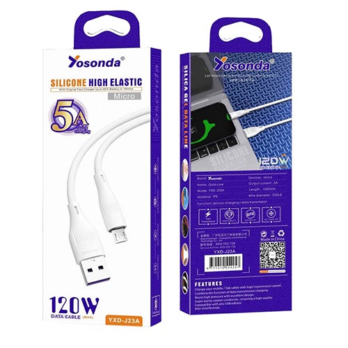 کابل شارژ YOSONDA YXD-J23 MICRO — تصویر ۲