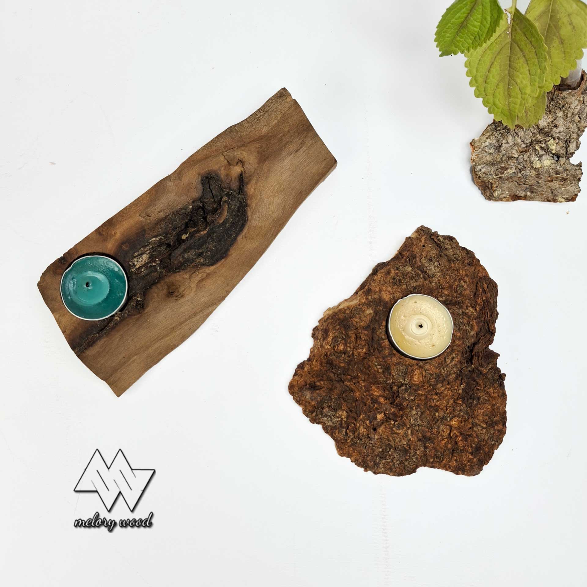جا شمعی دفرمه چوبی — تصویر ۲