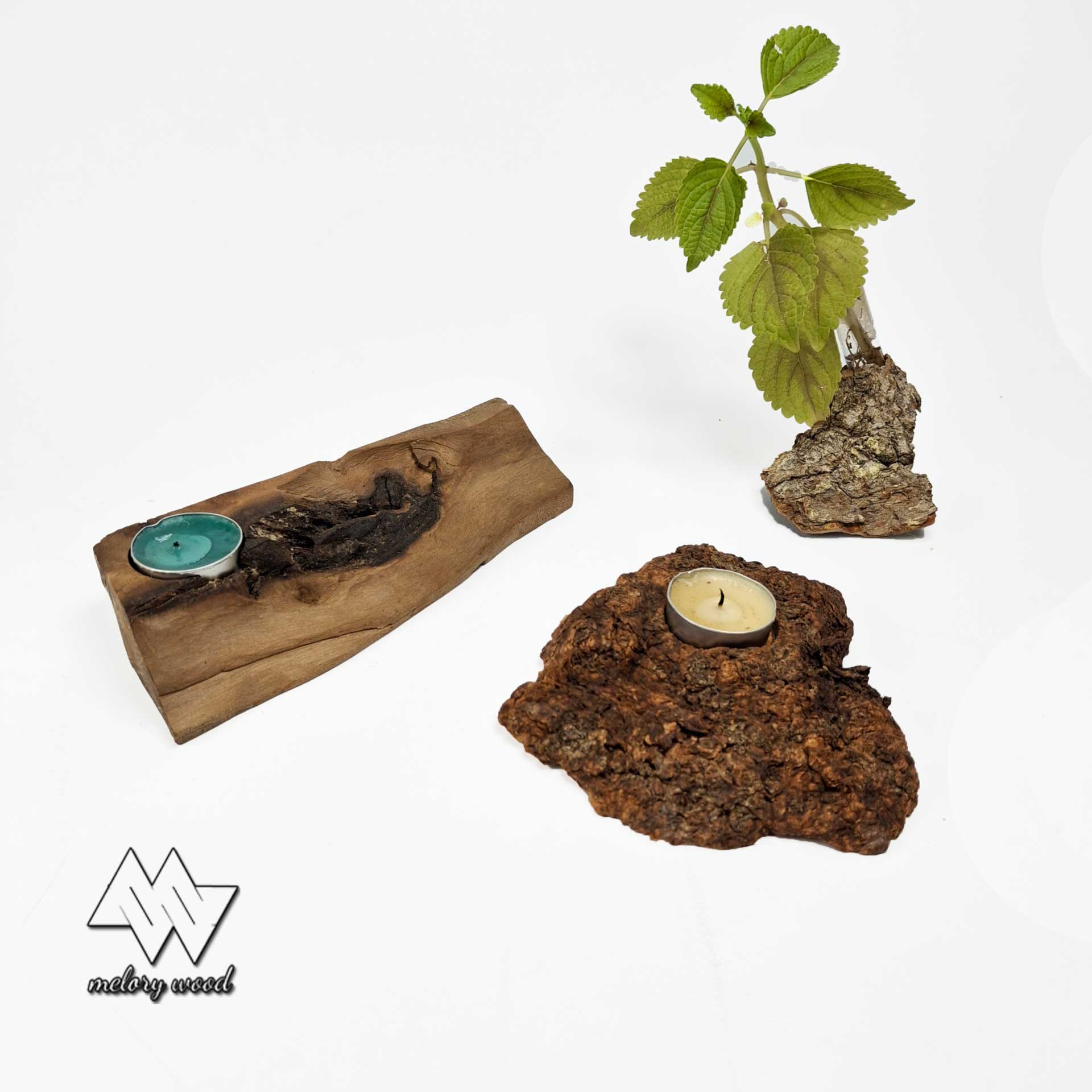 جا شمعی دفرمه چوبی — تصویر ۳