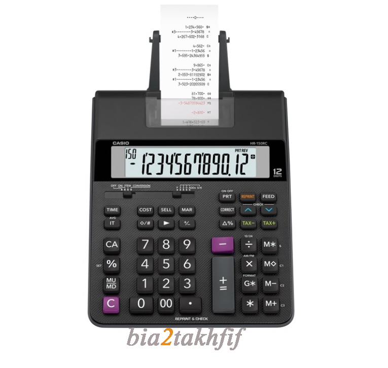 ماشین حساب کاسیو مدل HR-150RC چاپی — تصویر ۵