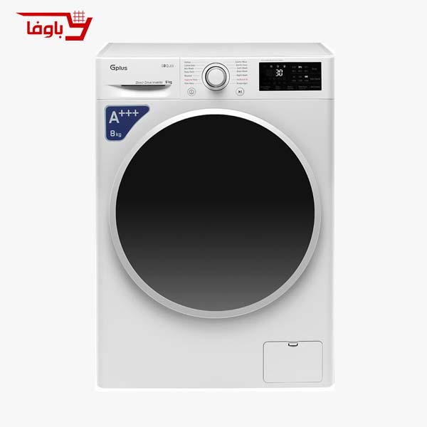ماشین لباسشویی جی پلاس | 8 کیلویی | مدل P870 | موتور دایرکت درایو
