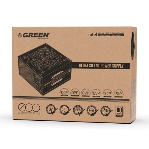 پاور کامپیوتر گرین | مدل GP500A-ECO 500W — تصویر ۷