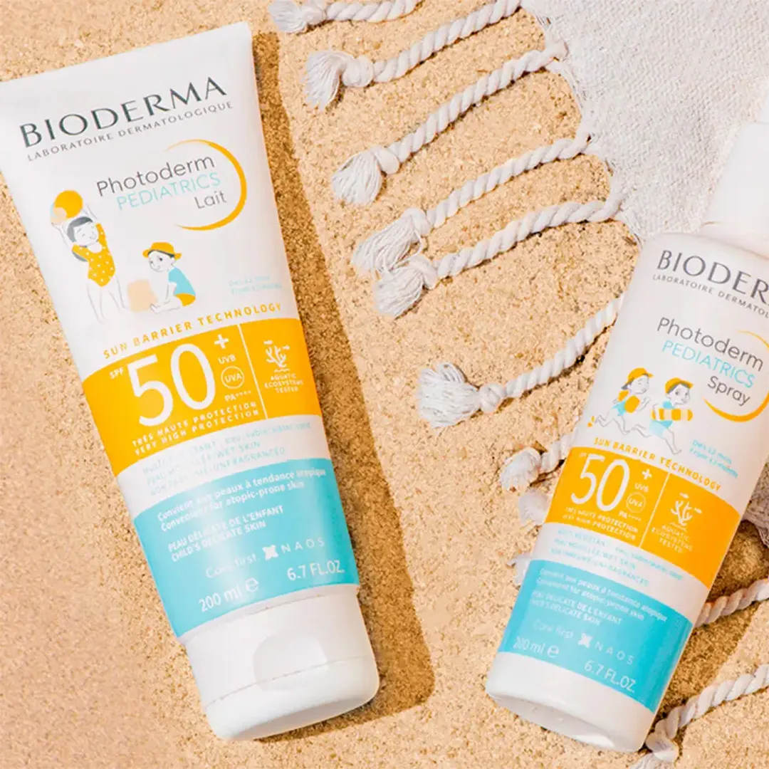 ضد آفتاب کودک بایودرما Photoderm PEDIATRICS Lait SPF50 حجم 200 میلی لیتری — تصویر ۵