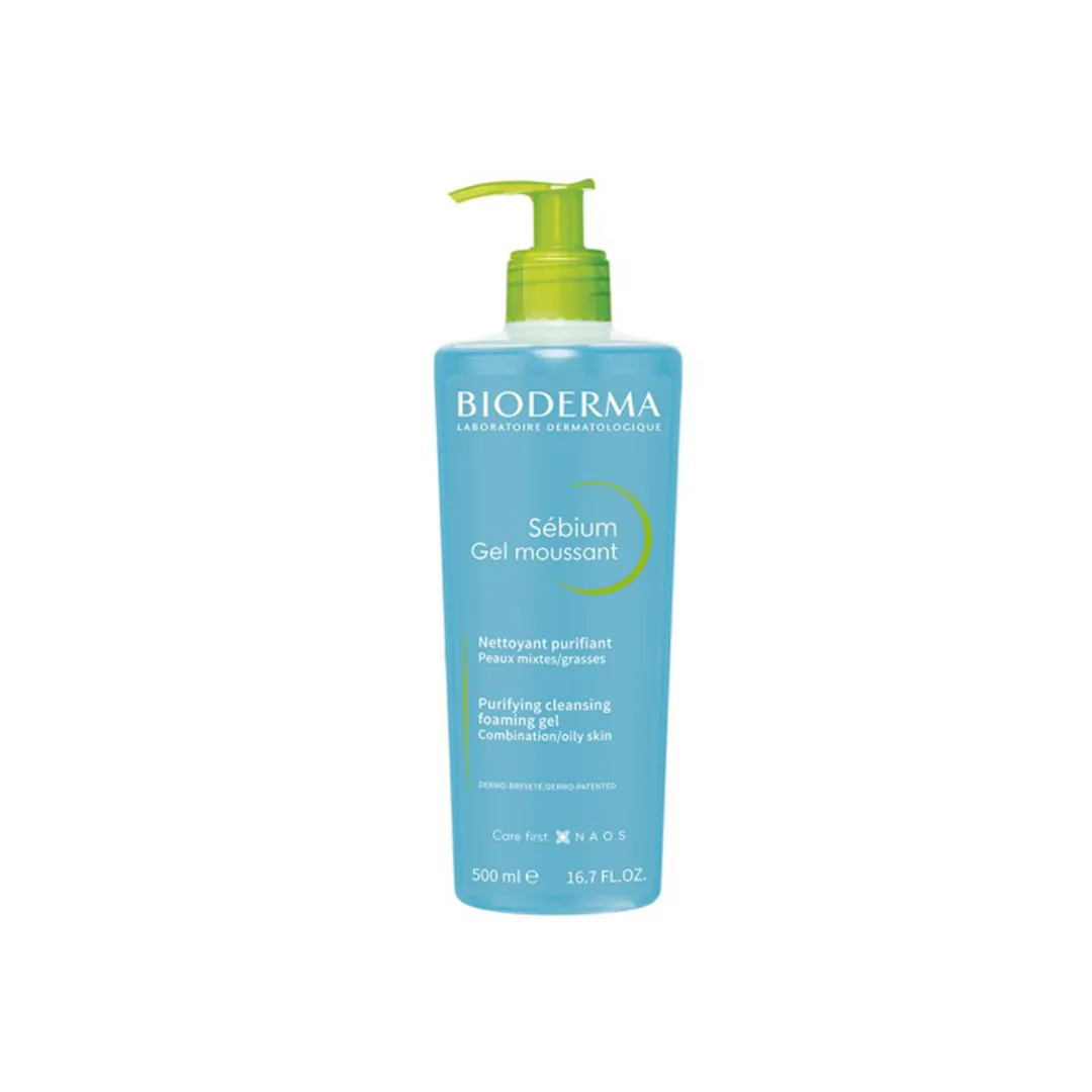 ژل شست و شو صورت بایودرما Sebium Gel moussant حجم 500 میلی لیتری — تصویر ۲